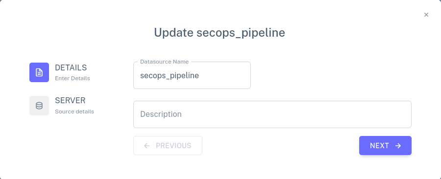 SecOps input connector details page 1